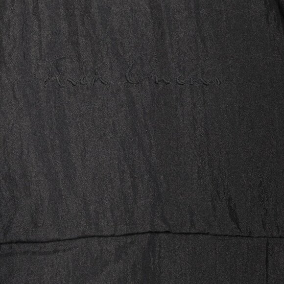 Rick Owens Black Cotton & Silk Hi-Lo Zip Vest - Picture 7 of 10